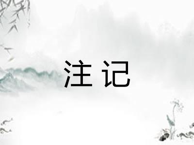 注记