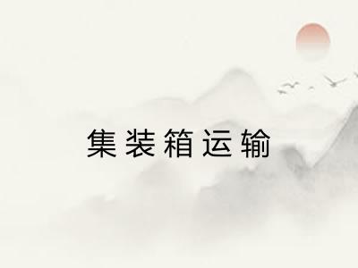 集装箱运输