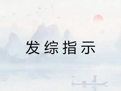 发综指示