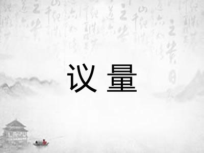 议量