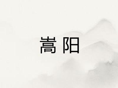 嵩阳