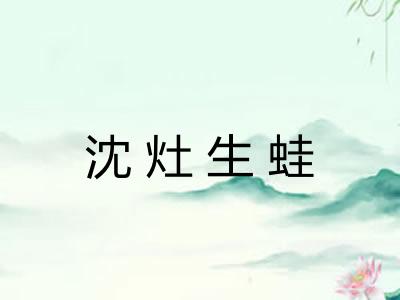 沈灶生蛙