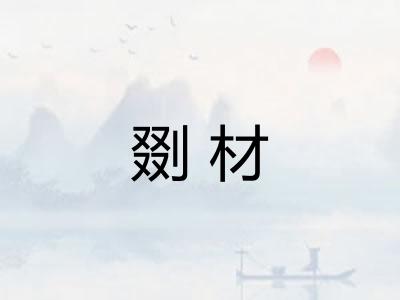 剟材