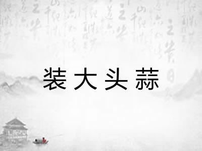 装大头蒜